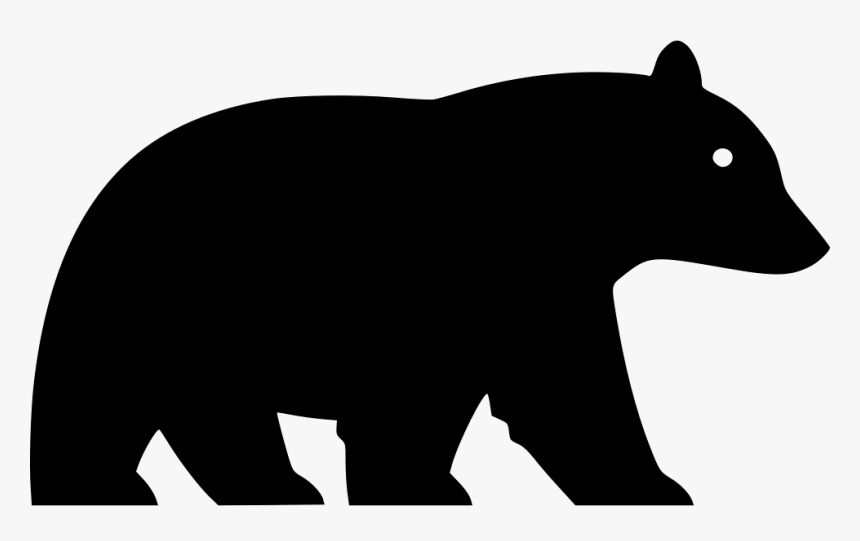 Svg Black And White Bear, HD Png Download