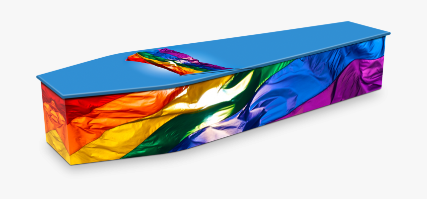 Gay Flag Coffin, HD Png Download