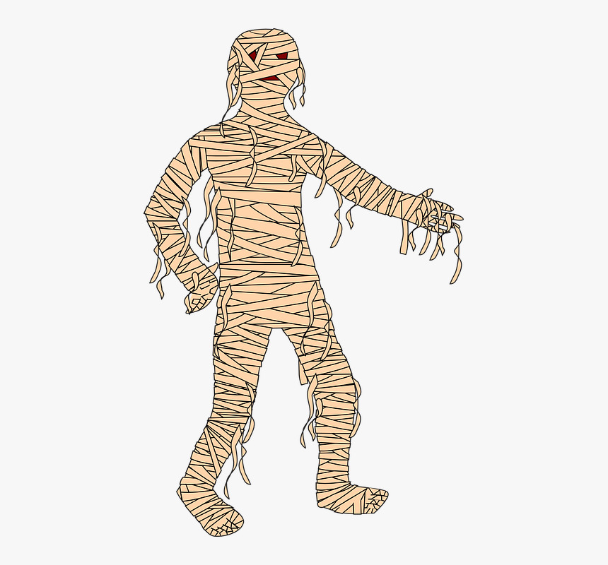 Mummy, Cartoon, Halloween, Character, Monster, Scary - Egyptian Mummy For Kids, HD Png Download