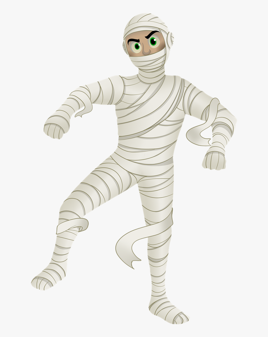 Mummy Clipart Free Images 2 Image - Cartoon Mummy Black Background, HD Png Download