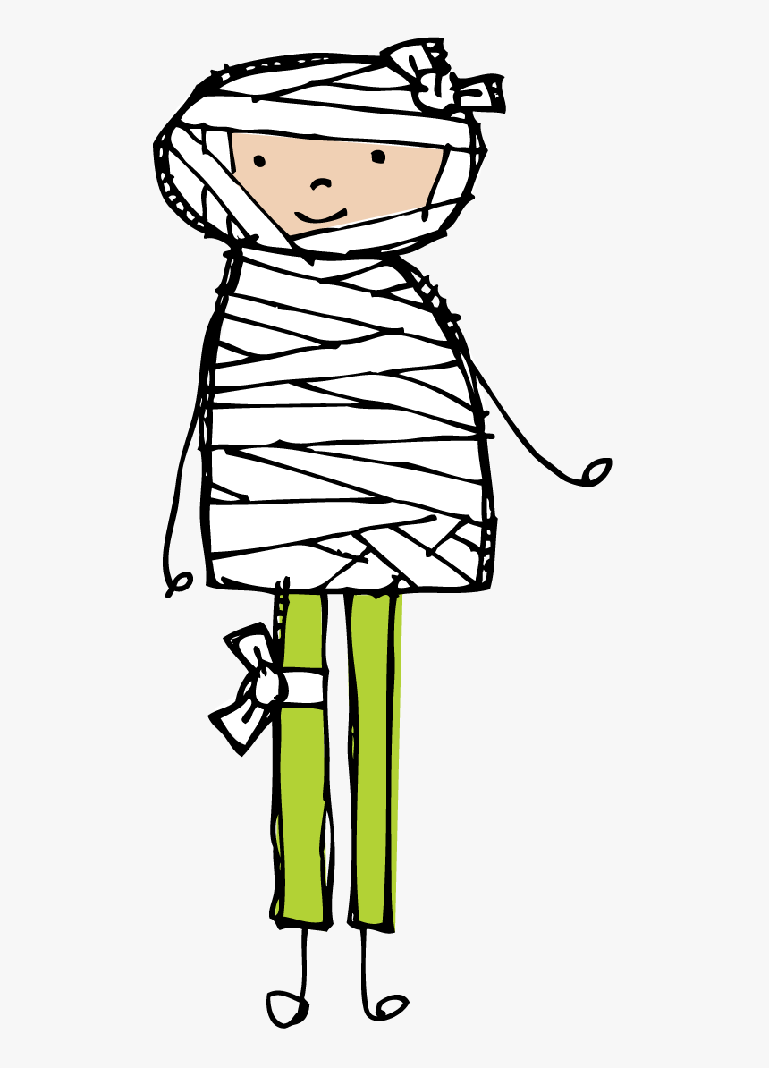 Cute Mummy Clipart - Mummy Head Clipart Cute, HD Png Download