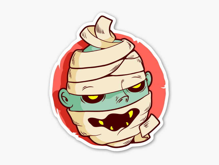 Mummy Monster Sticker - Cartoon, HD Png Download