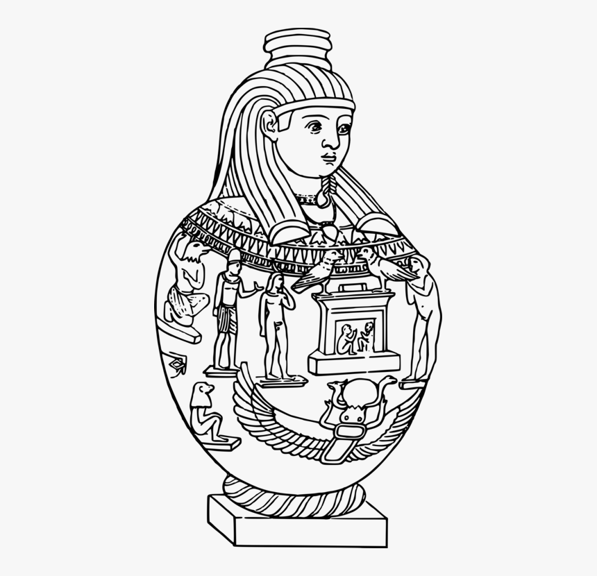 Line Art,fictional Character,art - Mummy, HD Png Download