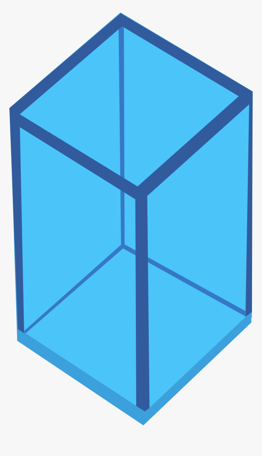Blue,square,angle - Un Rectángulo En 3d, HD Png Download