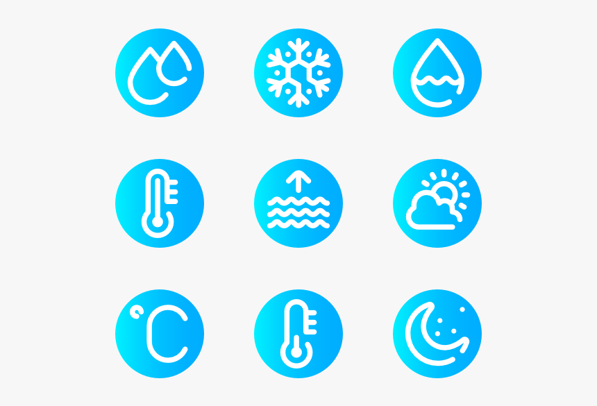 Weather - Network Service Icon White On Light Blue Background, HD Png Download
