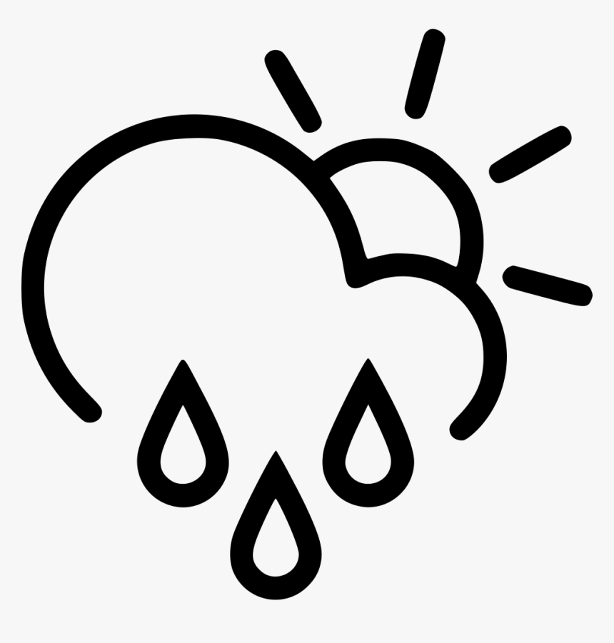 Day Sprinkle Cloud Rain Sun Comments - Sun And Wind Icon, HD Png Download