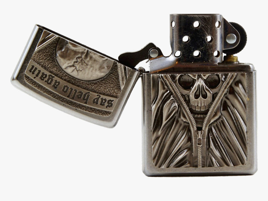 Lighter, Petrol Lighter, Skull And Crossbones, Fire - Como Se Llama El Que Encender El Cigarro, HD Png Download