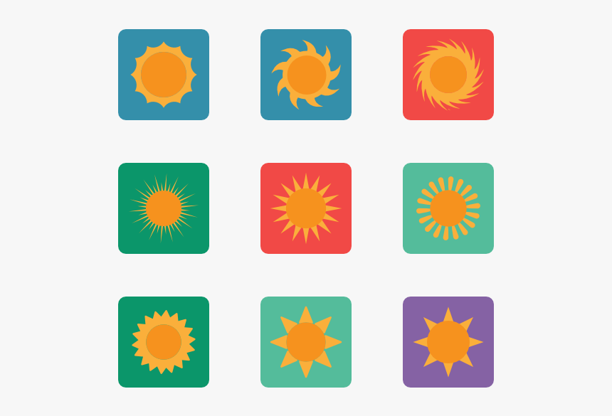 Sun Icon Collection - Personality Psychology Test, HD Png Download