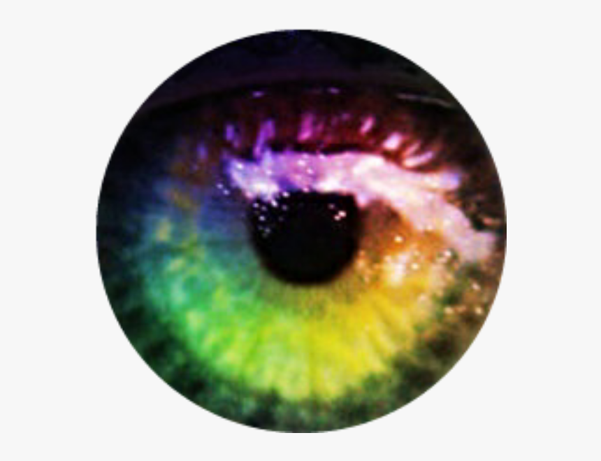 #rainbow #arcoíris #sticker #eye #ojo #eyerainbow #ojoarcoiris - Picsart Rainbow Eye, HD Png Download
