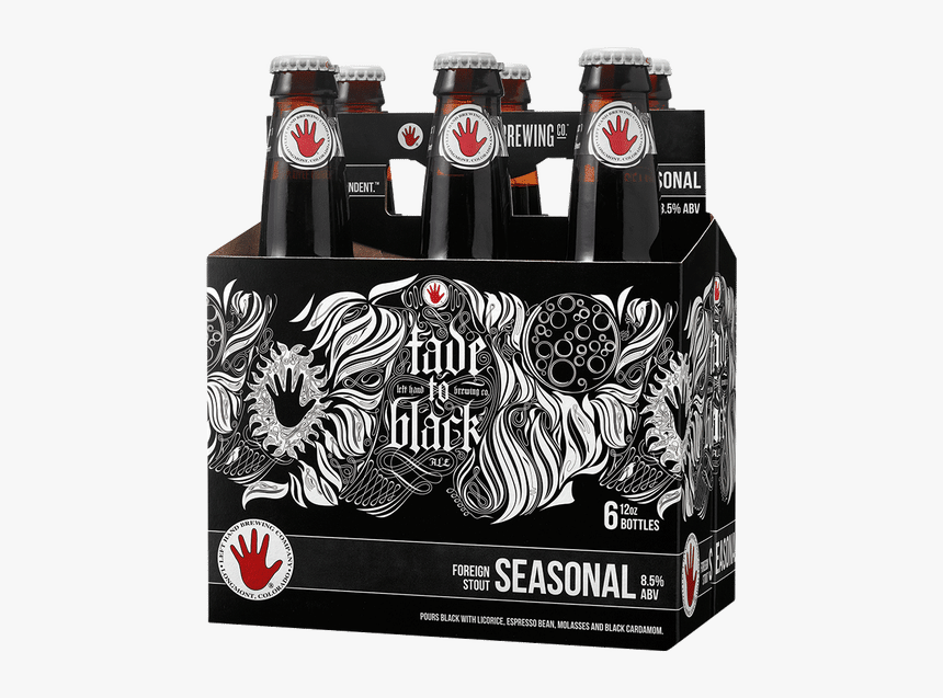 Left Hand Fade To Black - Left Hand Milk Stout Nitro Bottle 6 Pack, HD Png Download