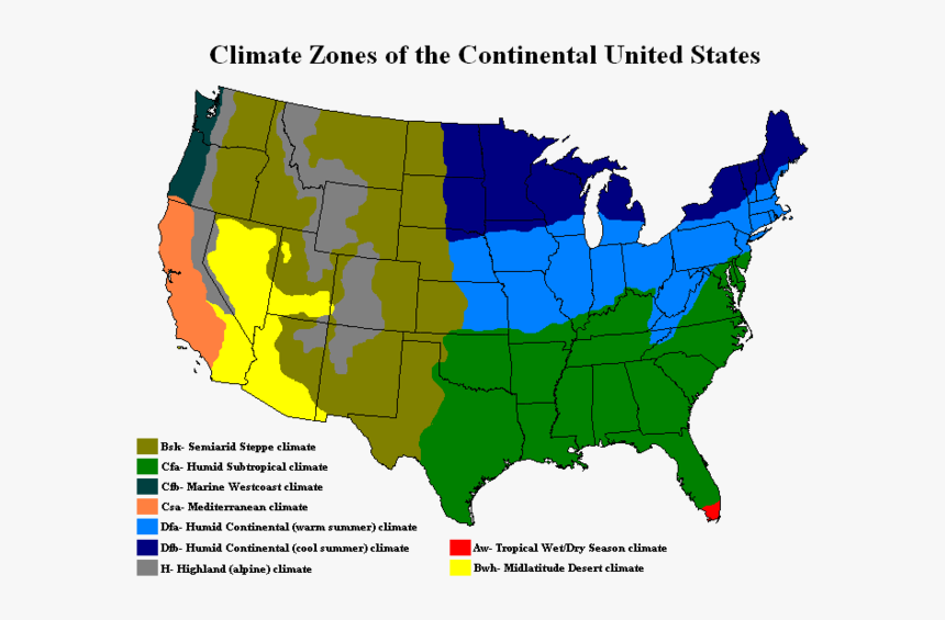 Humid Continental Climate Us, HD Png Download