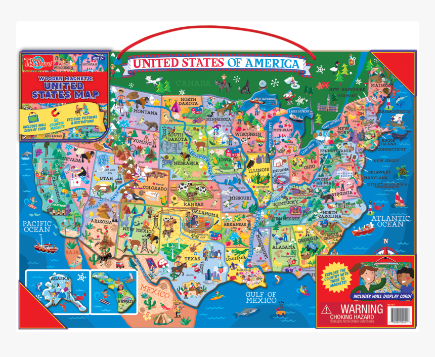 Usa Map Magnetic Puzzle, HD Png Download