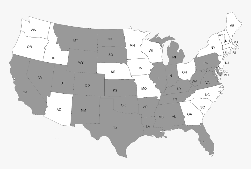 United States Oil & Gas Map - First Presidential Election Map, HD Png Download