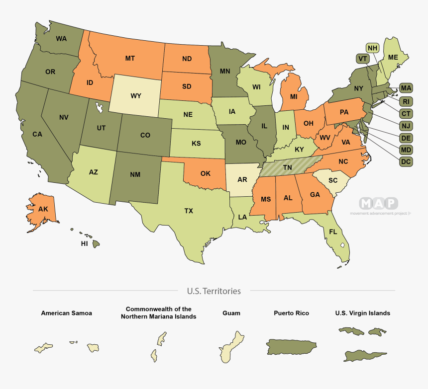 United States Map, HD Png Download