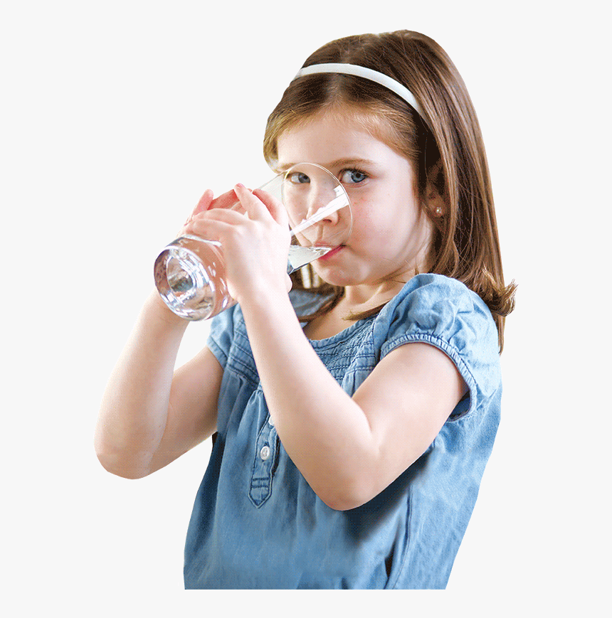 Transparent Girl Drinking Water Clipart - Girl Drinking Water Png, Png Download