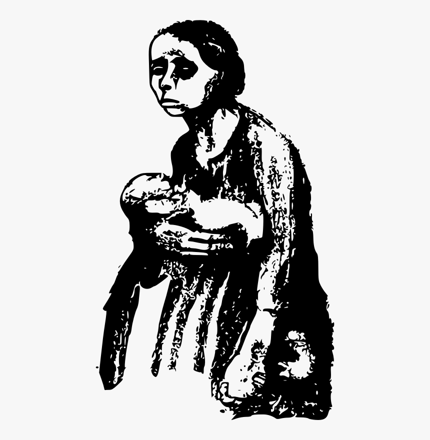 Mother Child Pregnancy Clip Art - Sad Pregnant Woman Png, Transparent Png