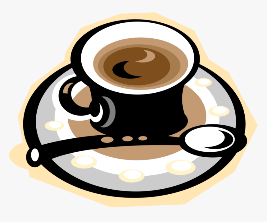 Vector Illustration Of Espresso Coffee In Mug With - Espresso Clipart Png, Transparent Png