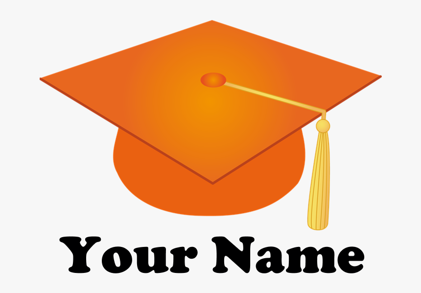 Graduation Cap Picture - Graduation Cap Clip Art Orange, HD Png Download