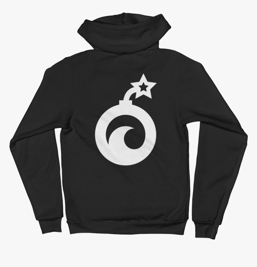 Image Of Bomb Logo Black Hoodie - Hoodie, HD Png Download