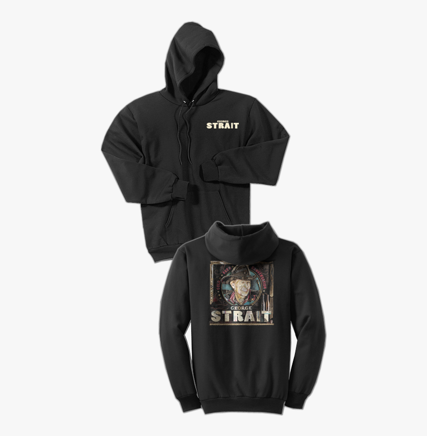 George Strait Black Pullover Hoodie Cold Beer Conversation - Hoodie, HD Png Download