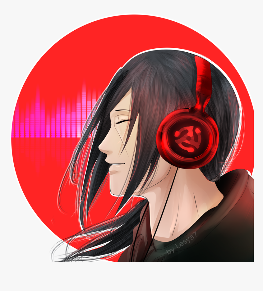 Itachi With Headphone, HD Png Download