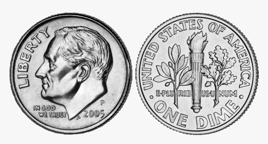 Roosevelt Dime 2005 Combined - Liberty In God We Trust 2006, HD Png Download