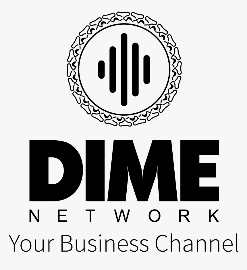 Dime Logo Black With Slogan, HD Png Download