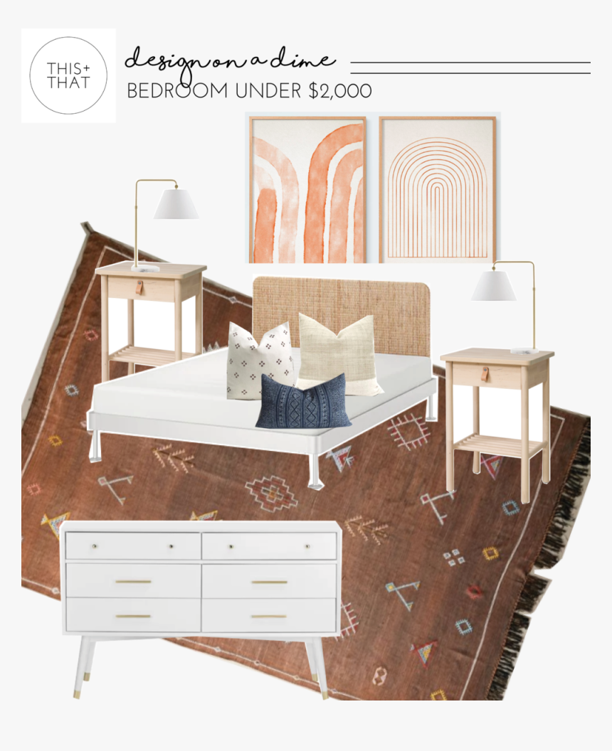 This And That Design On A Dime Bedroom Under 2000 - Drawer, HD Png Download