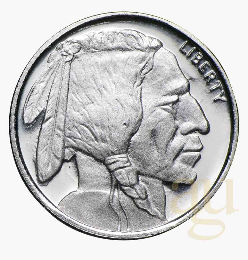 Silver Coin Png Image With Transparent Background - 1 10 Oz Buffalo Silver, Png Download