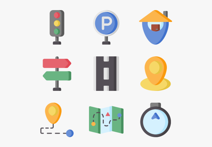Navigation And Maps - Traffic Sign, HD Png Download
