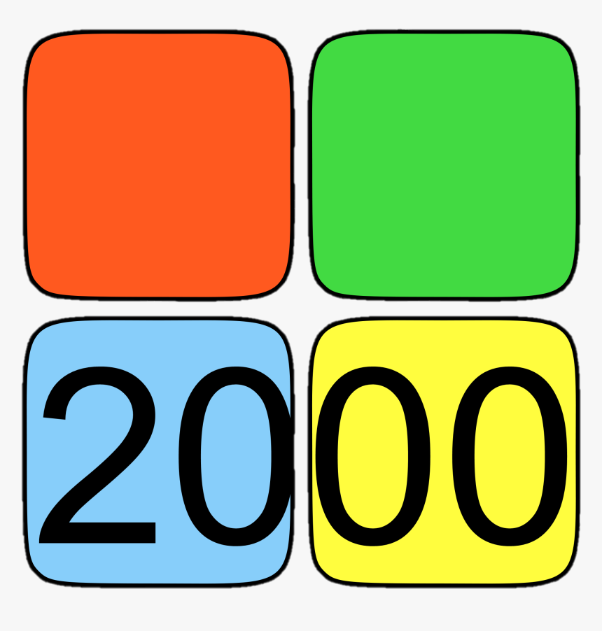 Own Windows Logo 2000 - Windows Logo Png Art, Transparent Png