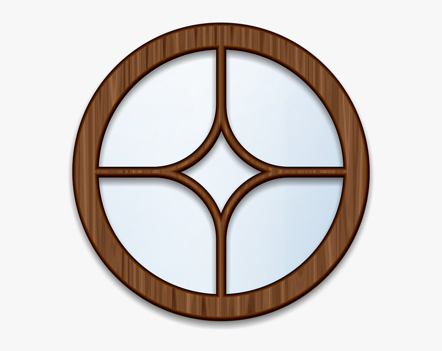 Window, Wood, Pane, Architecture, Frame, Glass - Circle Wooden Window Frame, HD Png Download