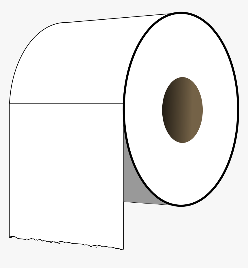 Collection Of Toilet Roll Of Toilet Paper Clip Art, HD Png Download