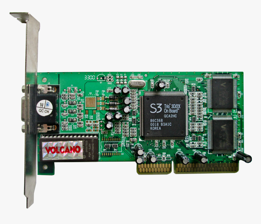 S3 Trio 3d-2x On Board 86c368 - S3 Trio 3d On Board, HD Png Download