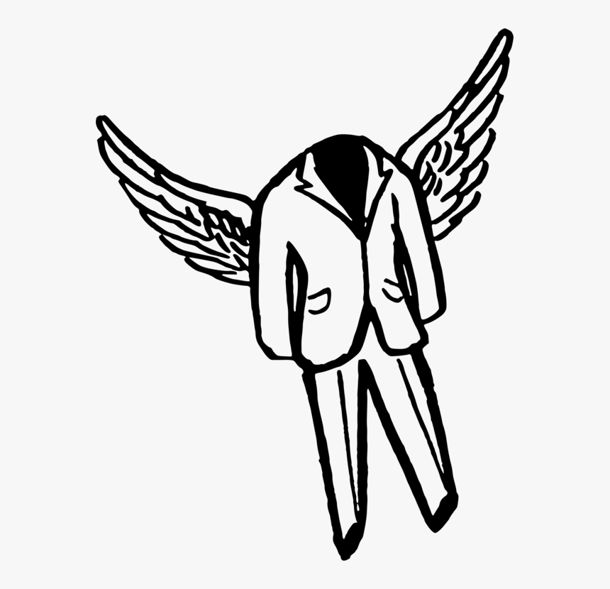 Monochrome - Wingsuit Drawing, HD Png Download
