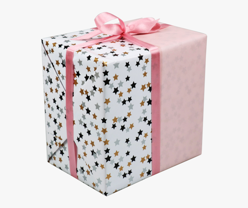 Transparent Pink Confetti Png - Gift Wrap Pink Transparent, Png Download