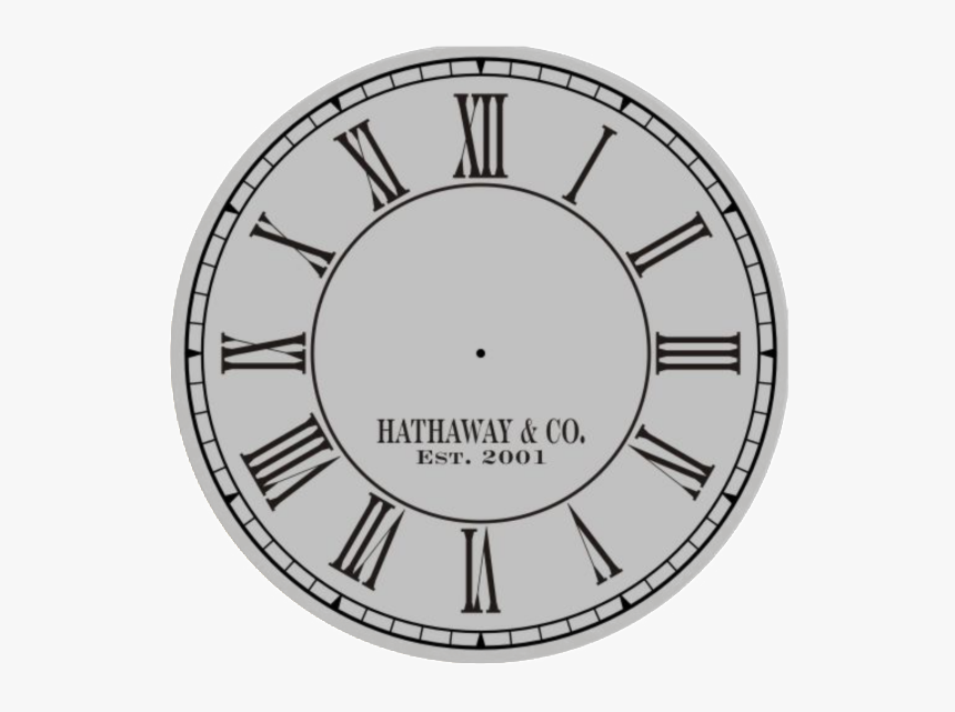 Transparent New Year Clock Clipart - Roman Numeral Clock Face, HD Png Download