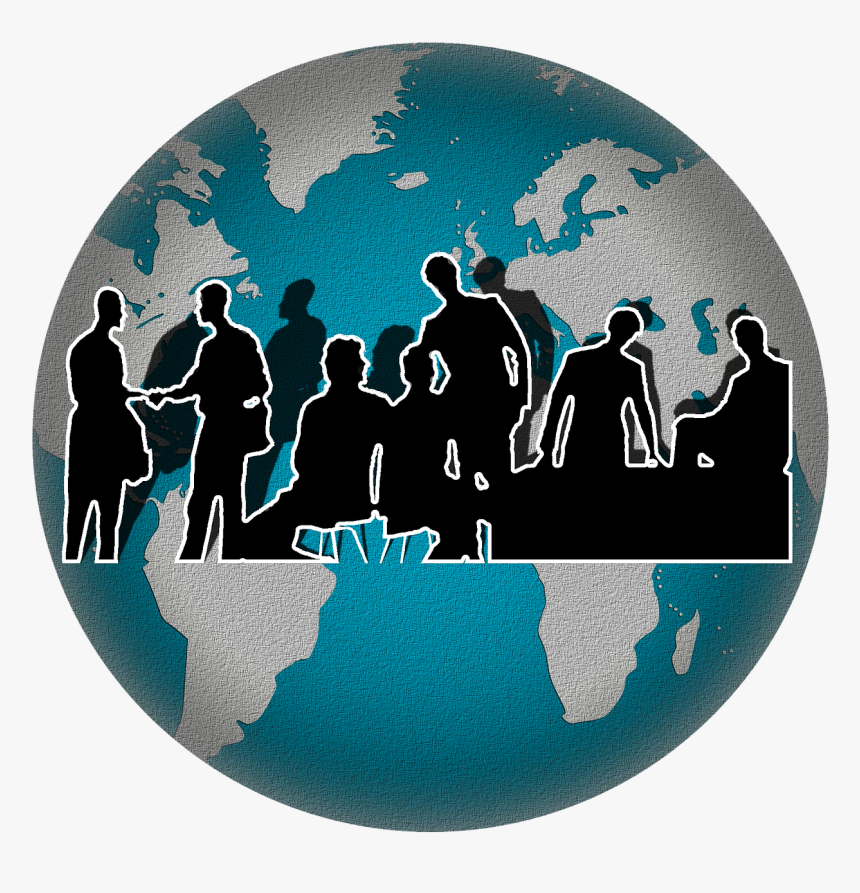 White And Blue Globe, HD Png Download