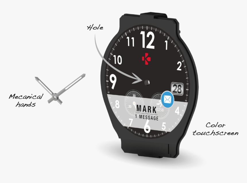 Glass Cover Smart Watch, HD Png Download