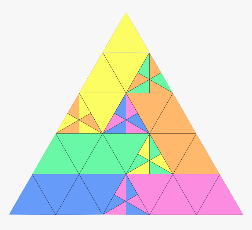 Equilateral Triangle Divided Into Equal Parts, HD Png Download
