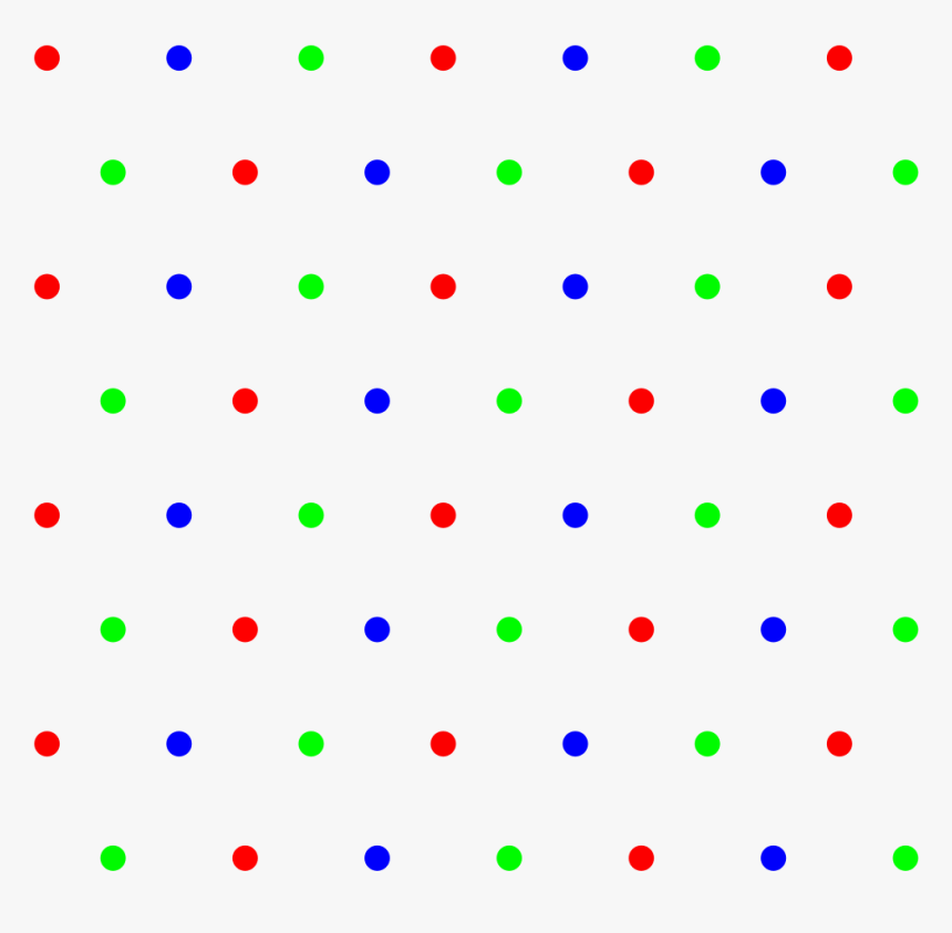 Equilateral Triangle Lattice 3-color - Triangular Lattice Points, HD Png Download