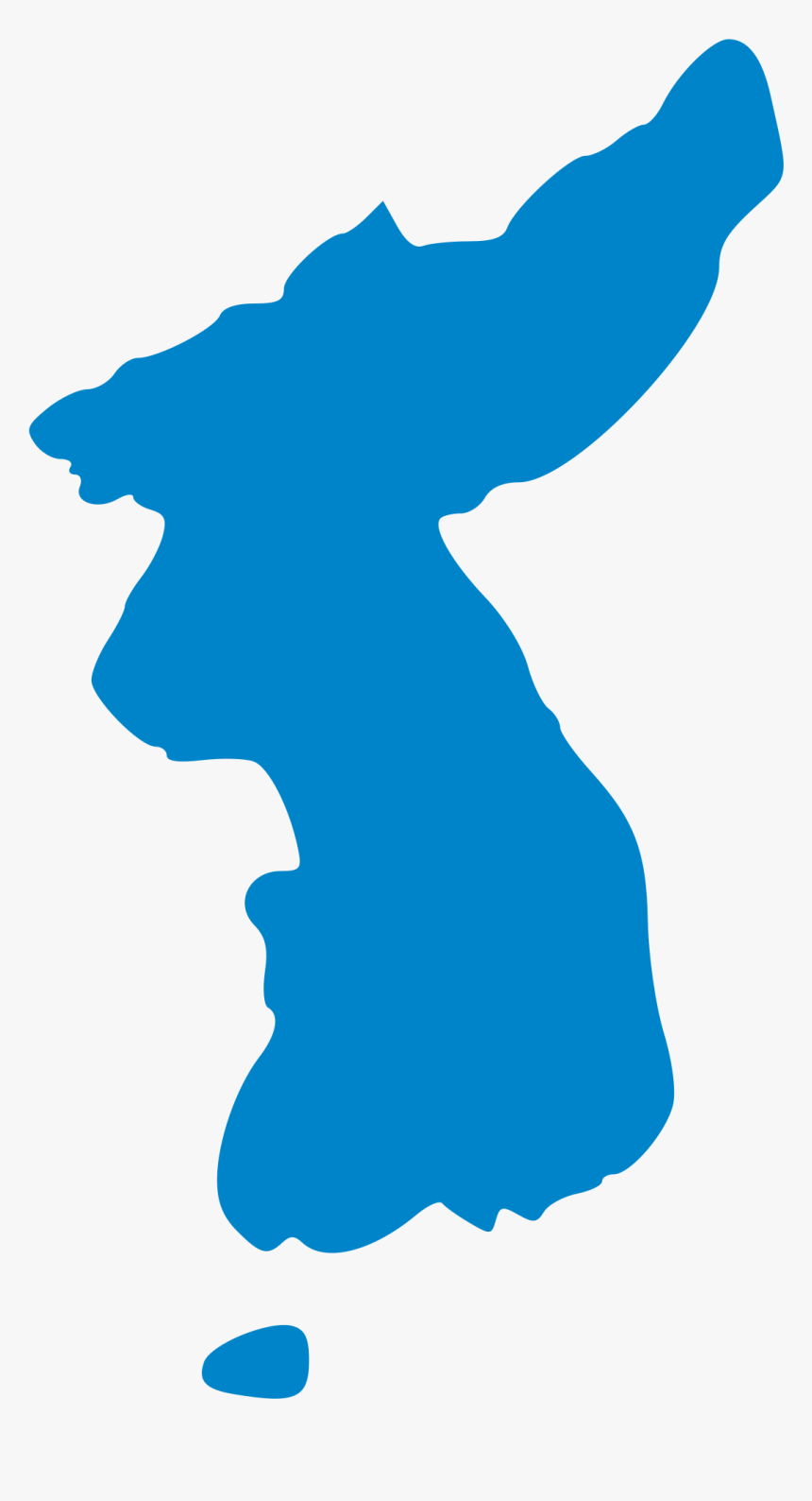 Korean Flag Emblem - Korea Map Icon Png, Transparent Png