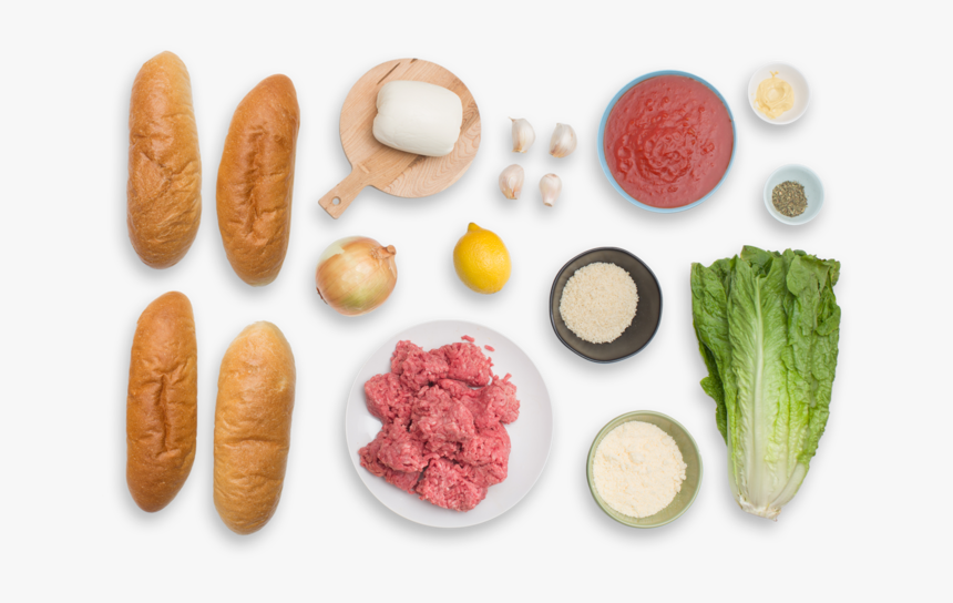 Italian Meatball Sandwiches With Caesar-style Romaine - Superfood, HD Png Download