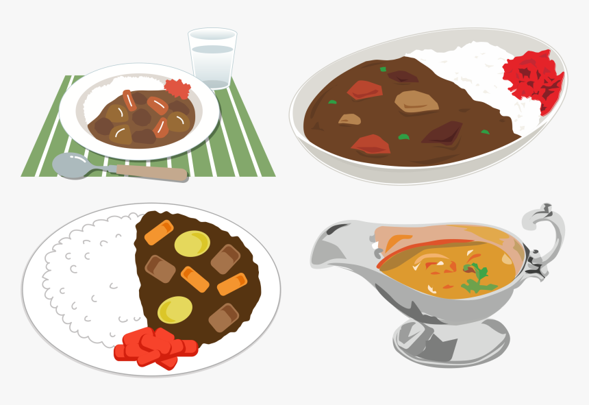 Meatball - Curry Rice Food Clipart, HD Png Download