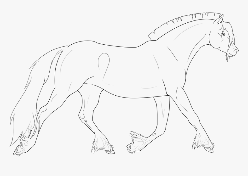 Horse Official By Rising - Line Art, HD Png Download