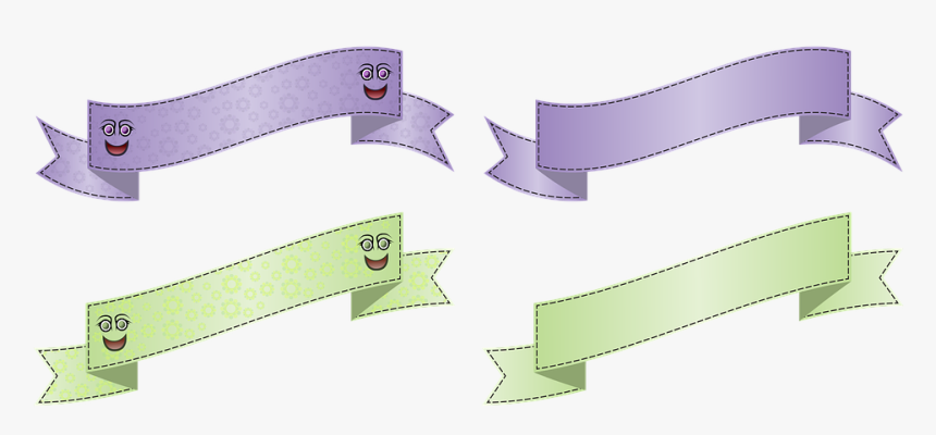 Banner, Wave, Arch, Copy Space, Blank, Face, Child - Blank Lavender Banner, HD Png Download