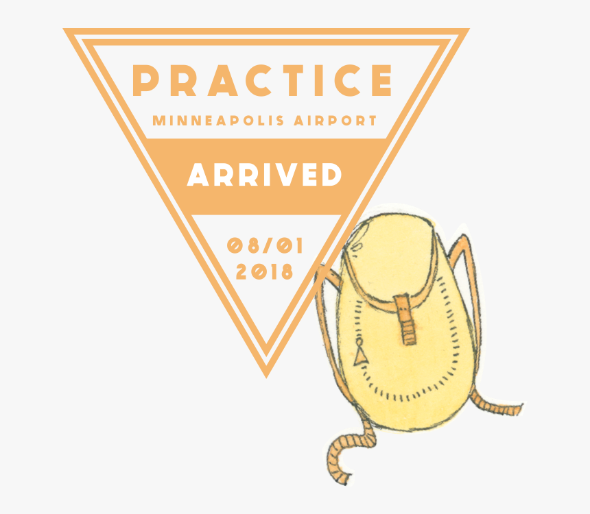 Practice Passport Stamp - Cartoon, HD Png Download