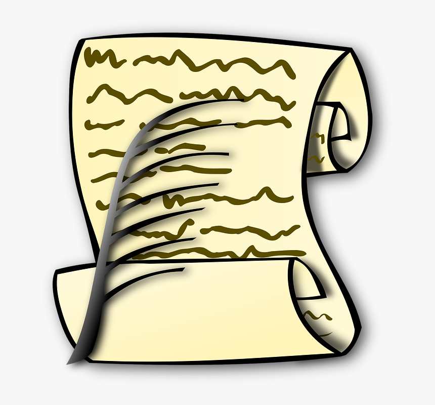 Scroll, Feather, Quill, Paper, Ink, Pen, Retro - Bill Of Rights Png, Transparent Png