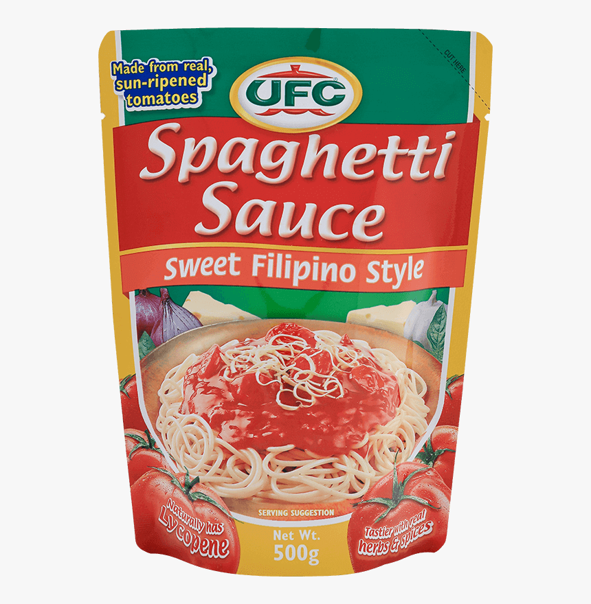 Transparent Spagetti Png - Ufc Spaghetti Sauce Sweet Filipino Style, Png Download