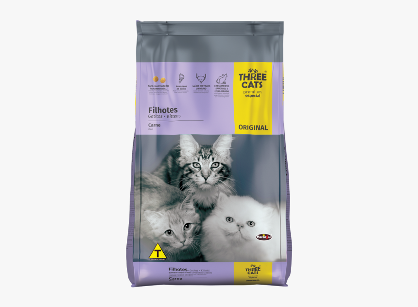 Original Kittens - Meats - Three Cats Gatos Filhotes, HD Png Download